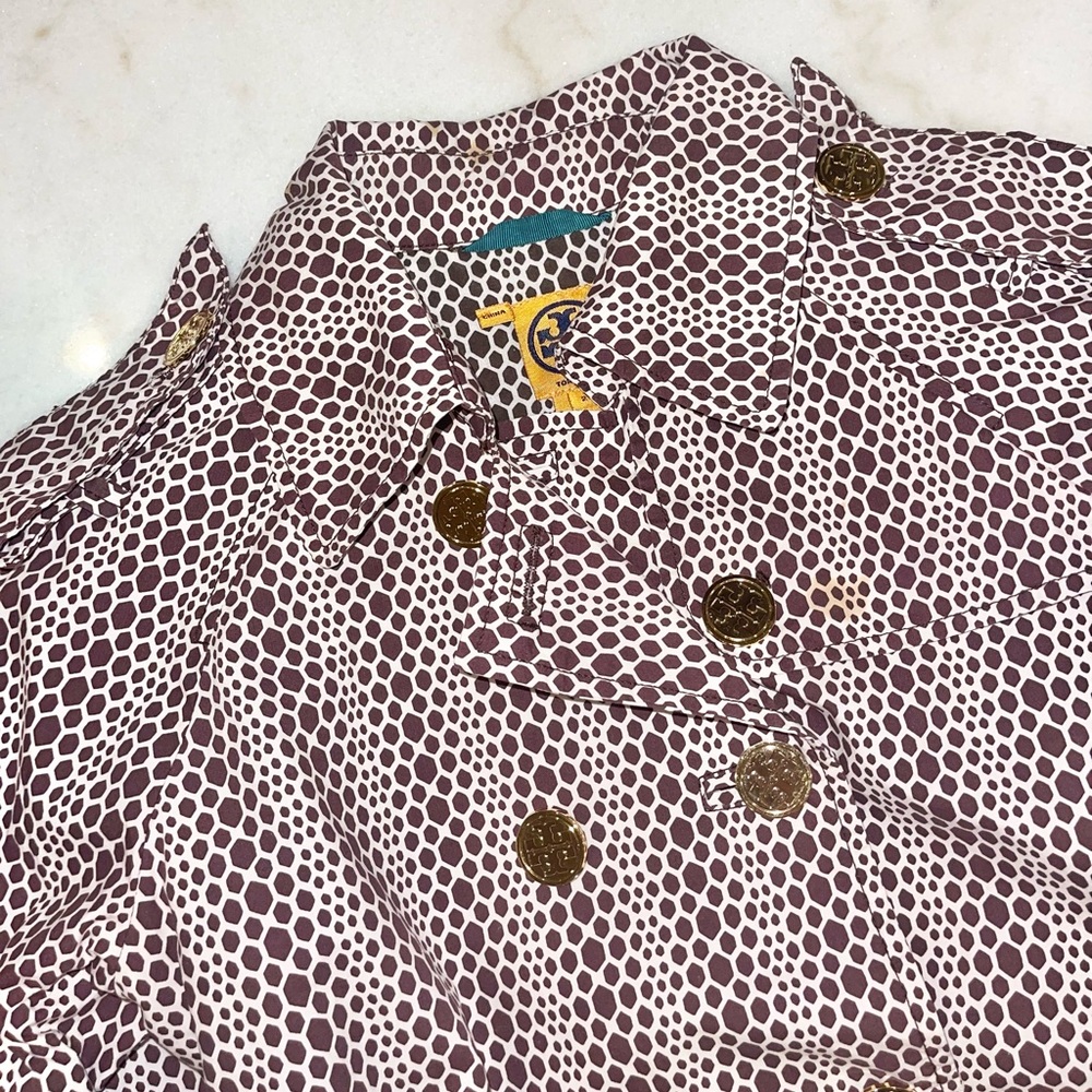 Tory Burch animal print trench coat - Picture 5 of 14